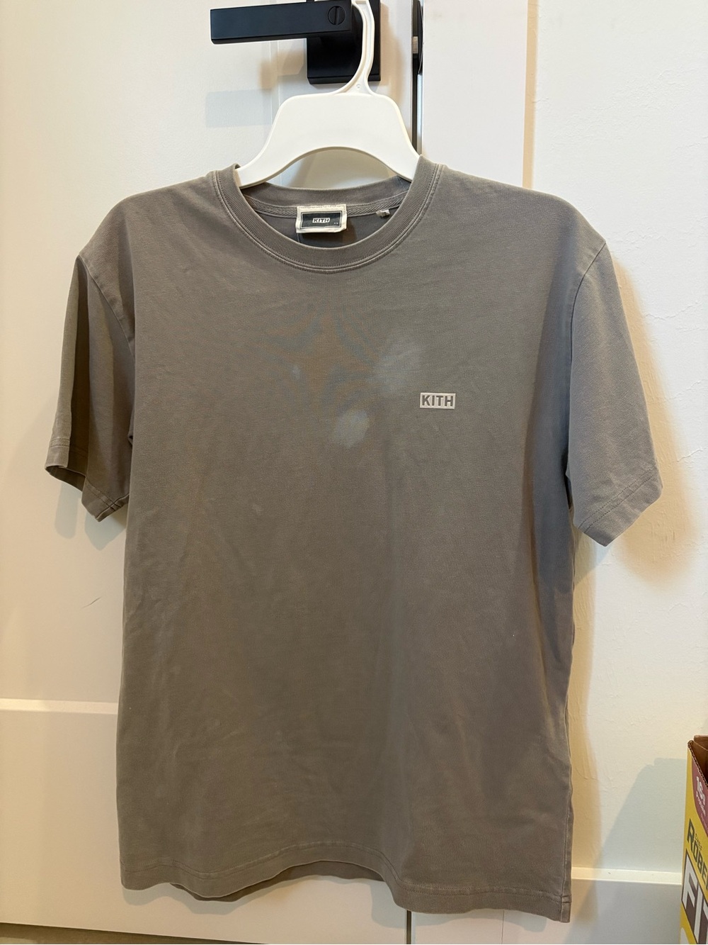 Kith Short Sleeve Crewneck Tee in Taupe Gray